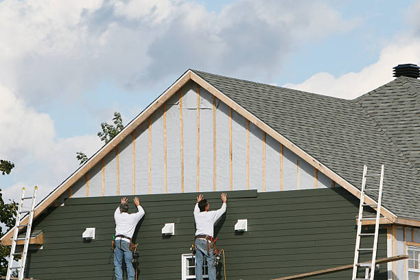 Professional Emergency Siding Repair technician working in Brookpark, OH